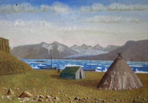 Вылка И.К. (1886–1960). Незнаемый залив. Льды в Карском море. 1959
